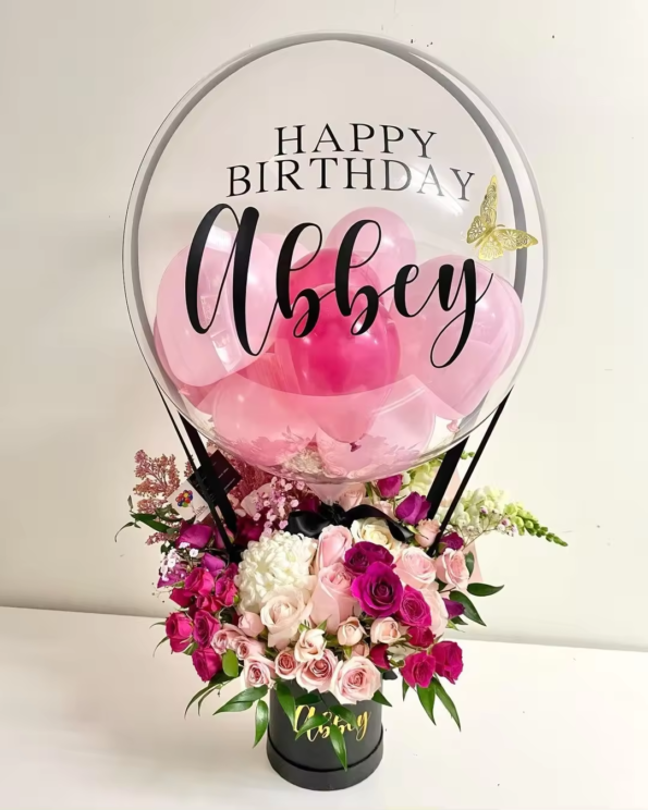 FRESH FLOWERS BALLOON BOUQUET